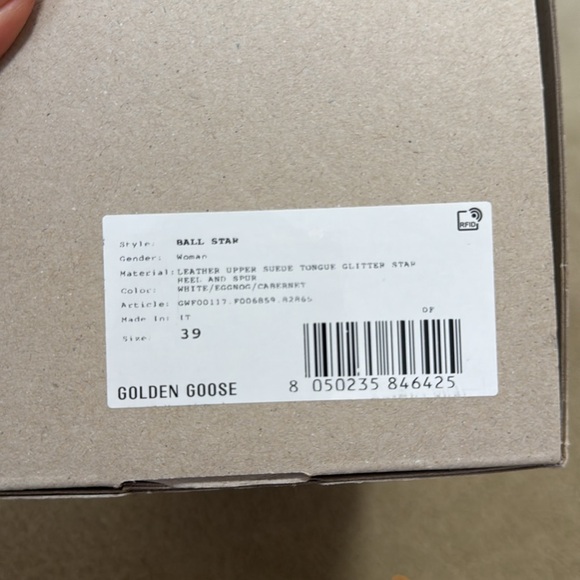 Golden Goose White Sneakers with glitter Star - Picture 9 of 9